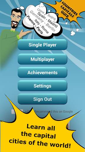 Countries Capitals Quiz screenshot 1