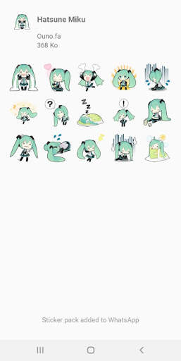 Stickers Wa Hatsune Miku screenshot 3