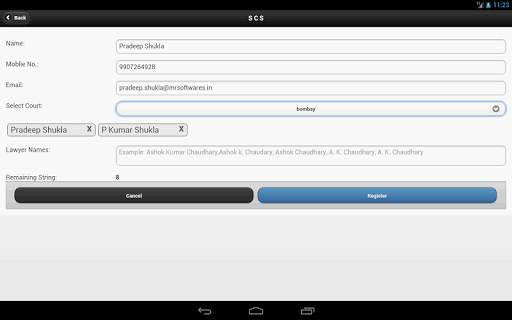 SCS - High Court Causelist screenshot 10