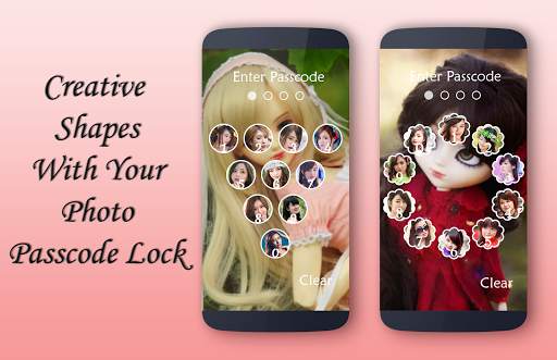 Cute Doll Lock Screen 2 تصوير الشاشة