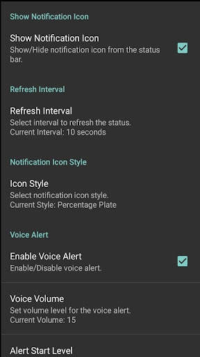Battery Status Speaker screenshot 2