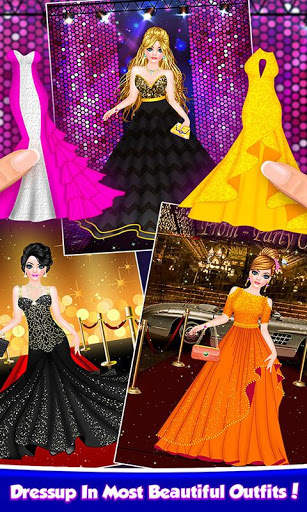 Prom Party Fashion Doll Salon Dress Up Game screenshot 9