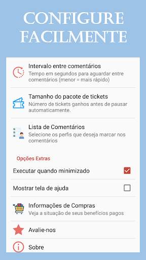 Sorteio Master - comentários automáticos screenshot 3