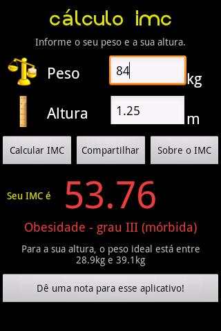 Cálculo IMC screenshot 5