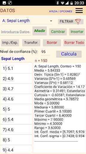 StatSuite (Statistics Suite) screenshot 3