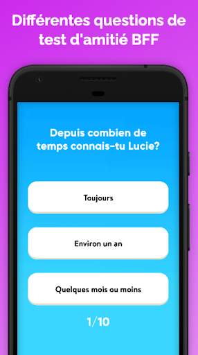 Test d'amitié screenshot 2
