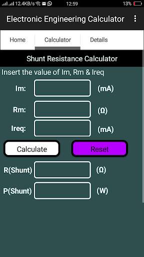 Electronic Engineering Calculator 8 تصوير الشاشة