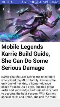 Newest Mobile Legends Guide screenshot 1