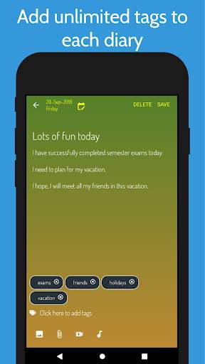 Diary365  Secure diary app with lock Journal app screenshot 4