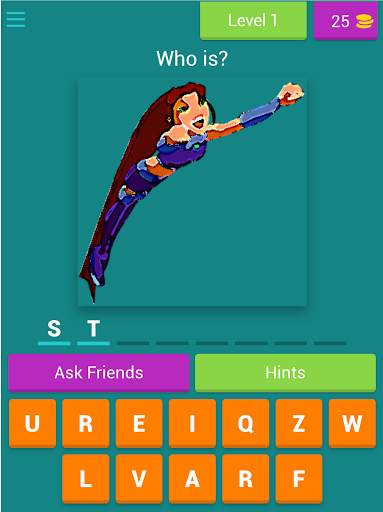 Teen Titans quiz game screenshot 13
