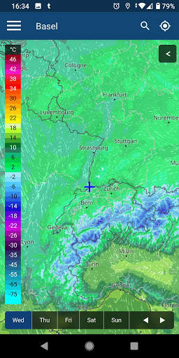 meteoblue weather & maps screenshot 2