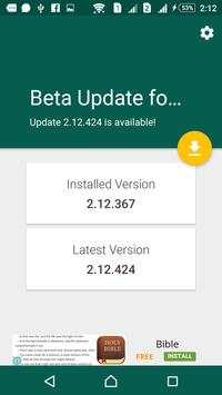 Beta Whatsapp UpdatePro screenshot 1