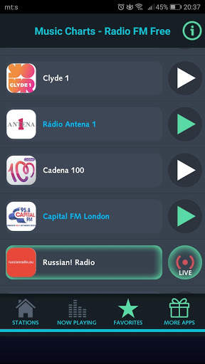 Music charts - Radio FM Free screenshot 2
