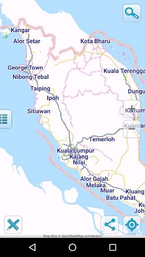 Map of Malaysia offline screenshot 1