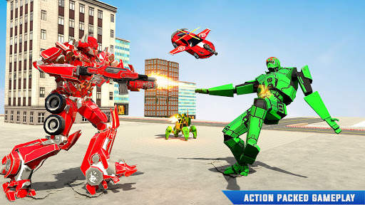 Flying Bear Robot Hero Game screenshot 4