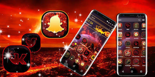 Scorched Universe Launcher Theme screenshot 2