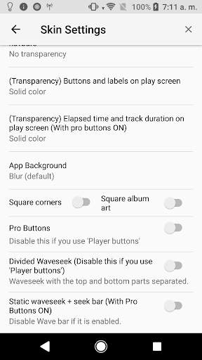 Poweramp v3 skin rainbow screenshot 7