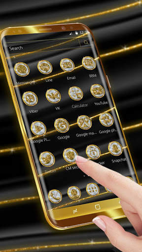 Gold Nacre Launcher Theme screenshot 4