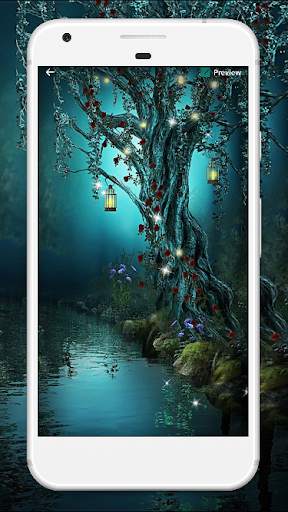 Night Forest Live Wallpaper screenshot 1
