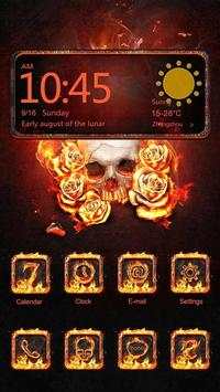 The Flame Skull-Launcher Theme screenshot 1