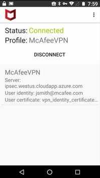 McAfee Mobile Cloud Security Client screenshot 1