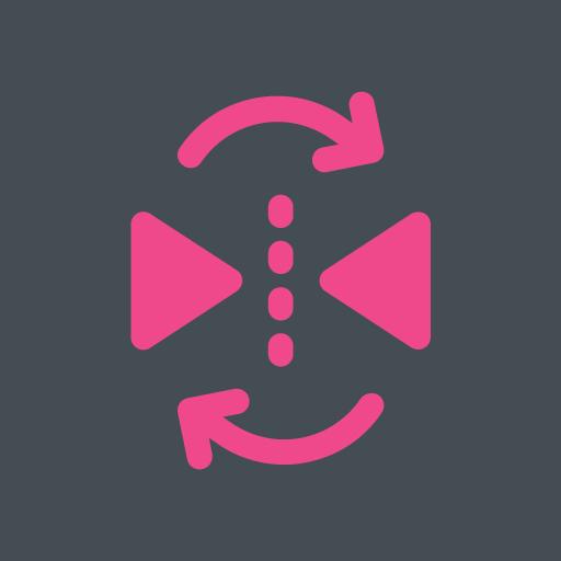 Video editor - Flip video Rotate video Trim video icon