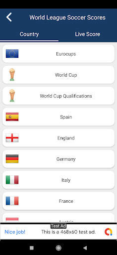 World League Soccer Scores screenshot 1