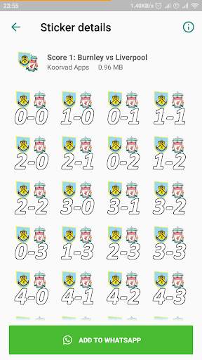 Football Matchday Stickers screenshot 5