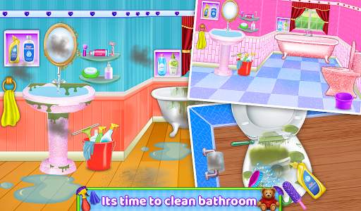 Home Cleanup Game | Doll House Cleaning | Doll set screenshot 20