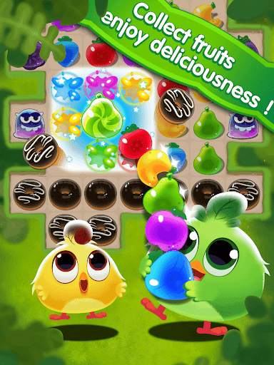 Chicken Fruit Splash - Line Match 3 screenshot 8
