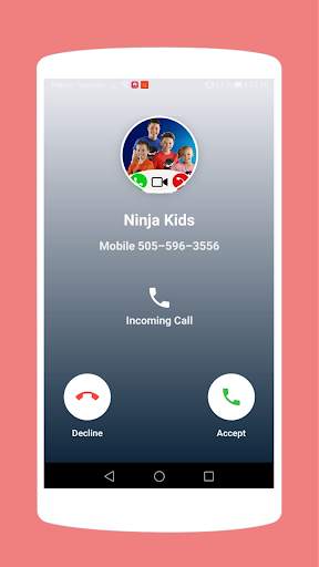 Calling Ninja kids - Call  Simulator screenshot 2