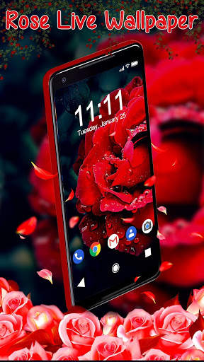 Shine Red Rose APUS Live Wallpaper screenshot 1