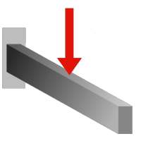 Cantilever Beam Conc Load on 9Apps