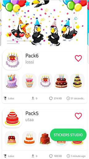 Stickers Happy birthday Animated for whatsapp🎊 screenshot 2
