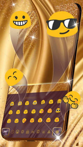Golden Silk Keyboard Theme screenshot 3