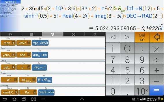 rvCalc Calculator FREE screenshot 12