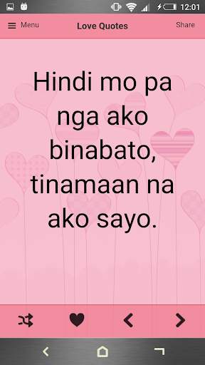 Tagalog Love Quotes screenshot 2