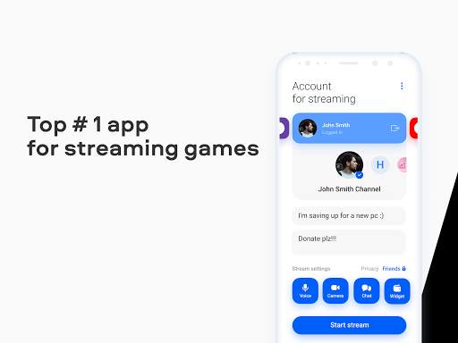 VK Stream - stream games, donations, chats 1 تصوير الشاشة
