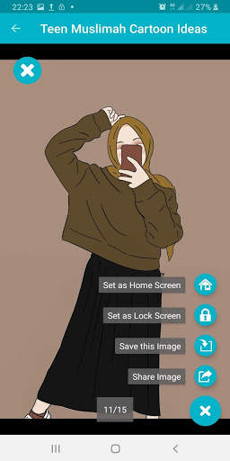 Teen Muslimah Cartoon Ideas screenshot 5