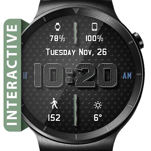 Chrome Leather HD Watch Face Widget Live Wallpaper 5.1.0