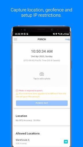 ClockIt - Time Clock скриншот 2