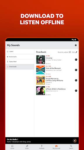 BBC Sounds: Radio & Podcasts 14 تصوير الشاشة
