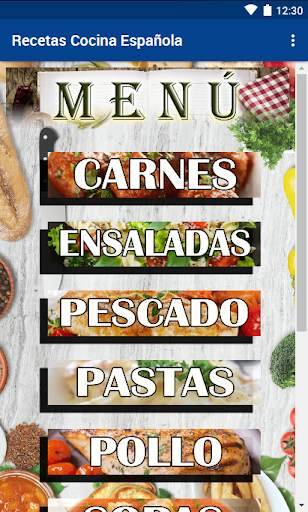 Recetas Cocina Española screenshot 1