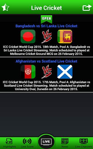 Live Cricket Matches Pro screenshot 2