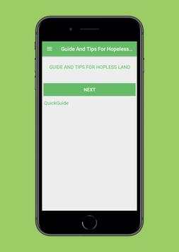 Guide And Tips For Hopeless Land screenshot 1