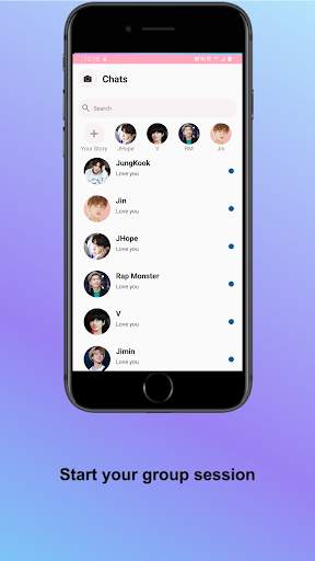 BTS Messenger Tiếng Việt (simulator) screenshot 2