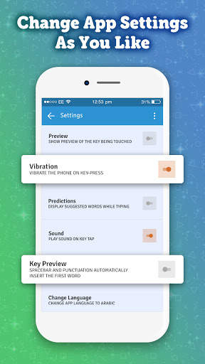 The Arabic Keyboard – Arabic Language Keyboard App screenshot 7