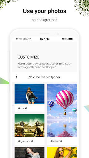 Photo 3D Cube Live Wallpaper screenshot 3