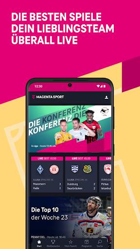 MagentaSport - Dein Live-Sport screenshot 1