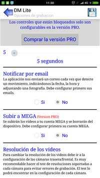 Detector de Movimiento Lite screenshot 6